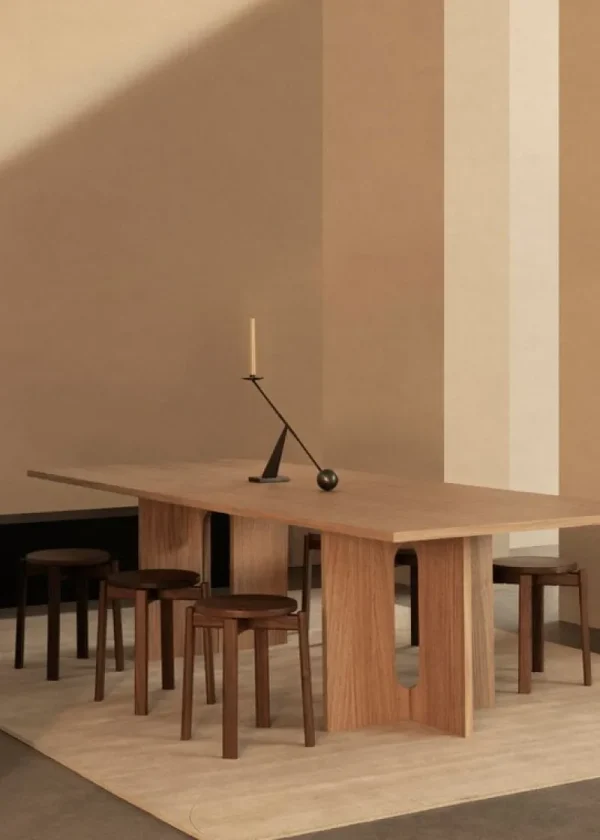 Fritz Hansen Sitzgelegenheiten-Audo Copenhagen Passage Hocker, Nussbaum