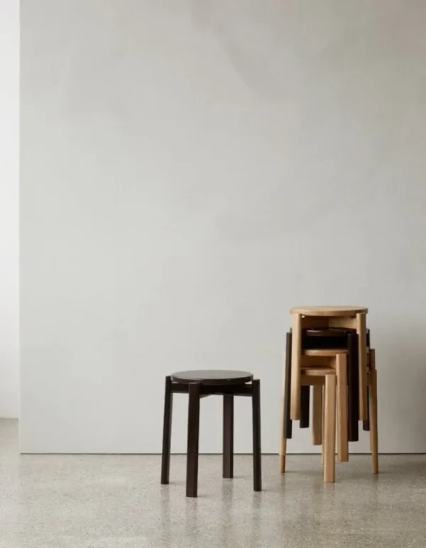 Mattiazzi Sitzgelegenheiten-Audo Copenhagen Passage Hocker, Eiche