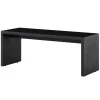 Ornu00e4s Tische-Audo Copenhagen Plinth Bridge Tisch, schwarzer Marquina-Marmor