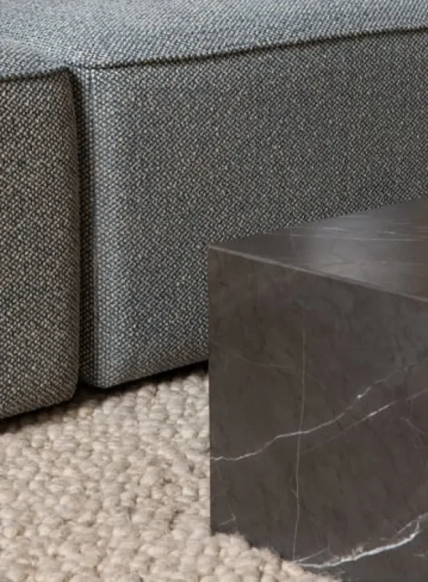 Raawii Tische-Audo Copenhagen Plinth Grand Tisch, schwarzer Marquina-Marmor