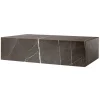 Muuto Tische-Audo Copenhagen Plinth Tisch, niedrig, grauer Kendzo Marmor