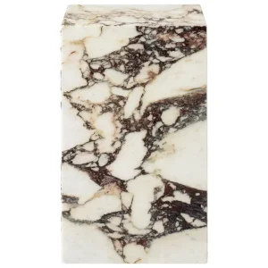 New Works Tische-Audo Copenhagen Plinth Tisch, hoch, Calacatta Viola Marmor