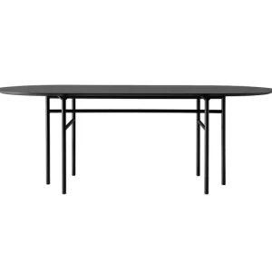 Eberhart Furniture Tische-Audo Copenhagen Snaregade Tisch, oval, 210 x 95 cm, schwarze Eiche
