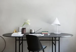 Eberhart Furniture Tische-Audo Copenhagen Snaregade Tisch, oval, 210 x 95 cm, schwarze Eiche
