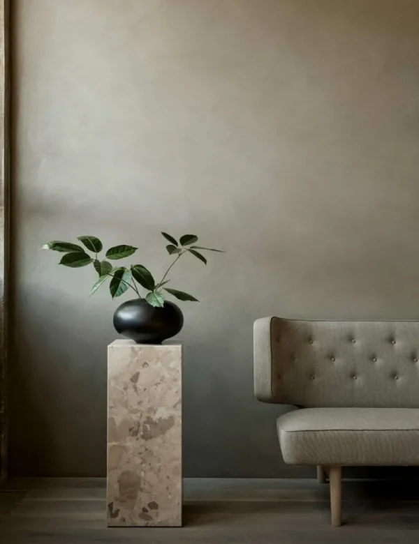 Audo Copenhagen Vasen-Surround Vase, braunes Holz