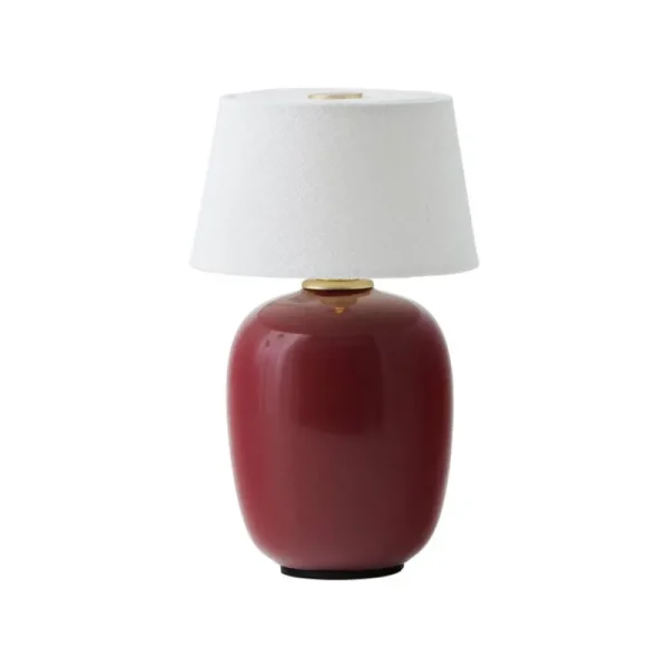 Louis Poulsen Tischlampen | Tragbare Lampen-Audo Copenhagen Torso Portable Tischleuchte, Rubinrot