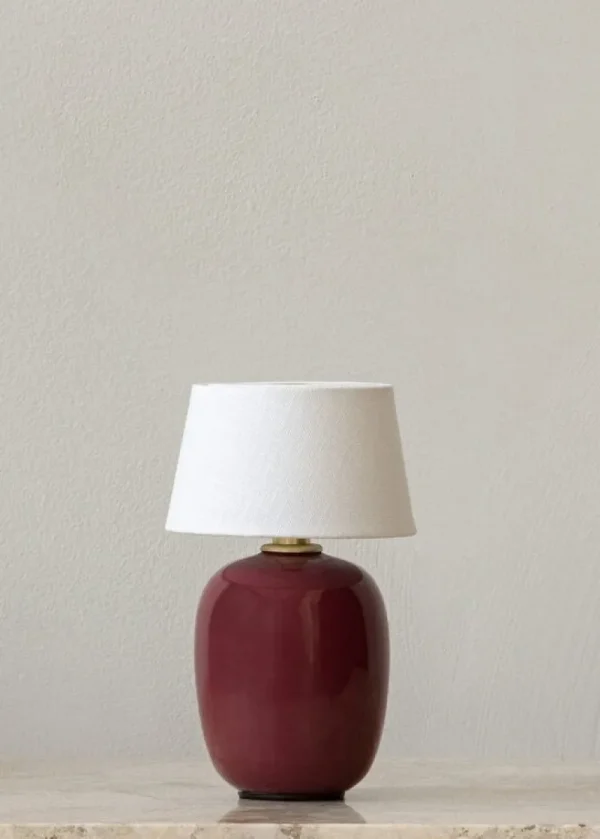 Louis Poulsen Tischlampen | Tragbare Lampen-Audo Copenhagen Torso Portable Tischleuchte, Rubinrot