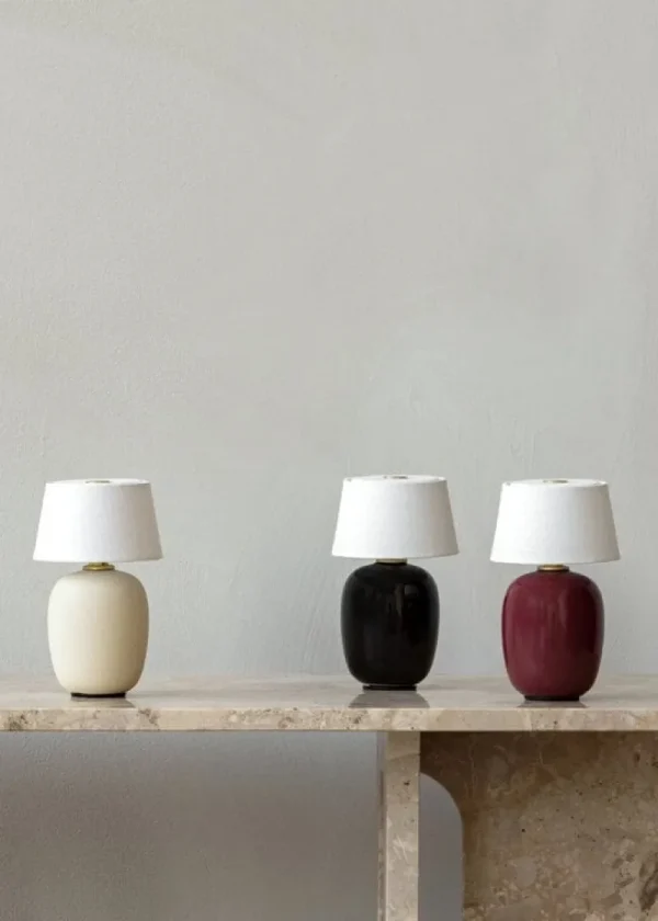 Louis Poulsen Tischlampen | Tragbare Lampen-Audo Copenhagen Torso Portable Tischleuchte, Rubinrot
