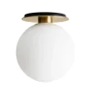 GUBI Deckenleuchten-Audo Copenhagen TR Bulb Deckenleuchte, gebürstetes Messing - mattes Opalglas