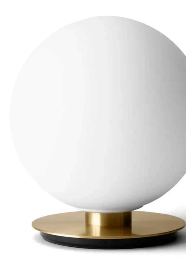 GUBI Deckenleuchten-Audo Copenhagen TR Bulb Deckenleuchte, gebürstetes Messing - mattes Opalglas