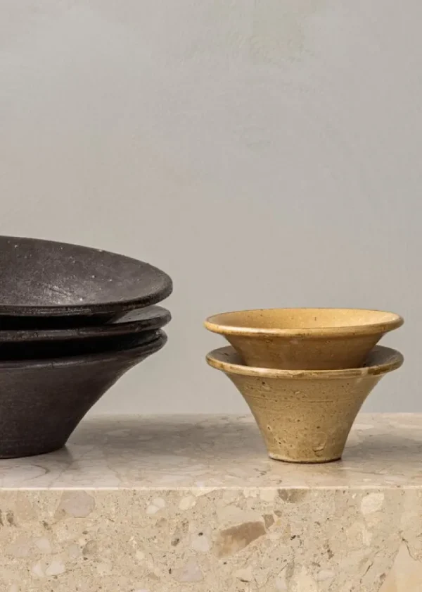 Audo Copenhagen Geschirr | Dekorationsgegenstände^Triptych Keramikschale, 15 cm, Cremeweiß