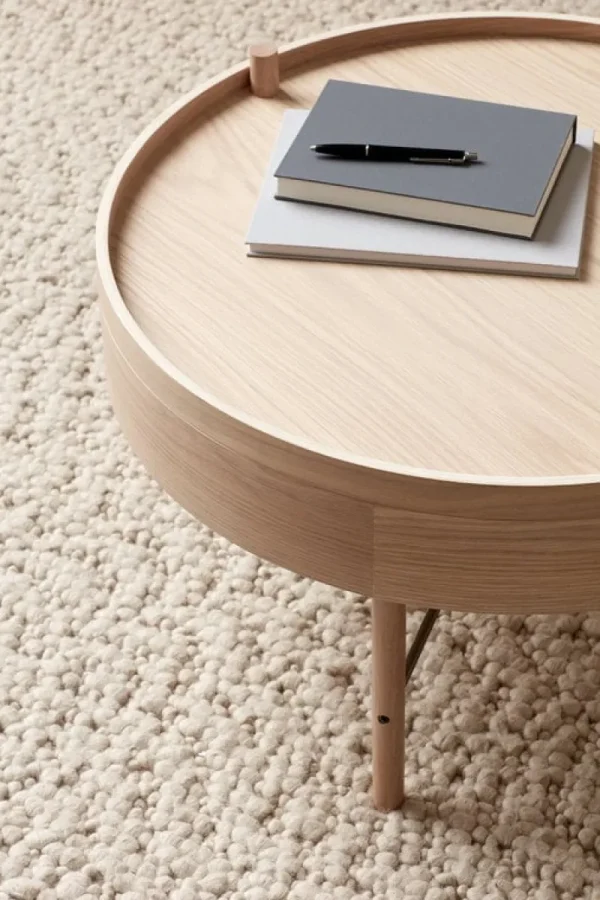 Muuto Tische-Audo Copenhagen Turning Table, Eiche weiß
