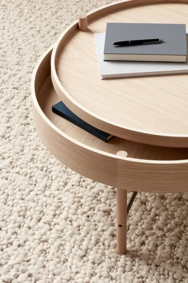 Muuto Tische-Audo Copenhagen Turning Table, Eiche weiß