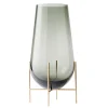 ferm LIVING Vasen-Audo Copenhagen Vase Échasse, klein, rauchgrau