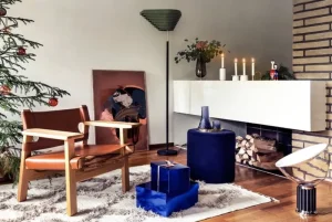 ferm LIVING Vasen-Audo Copenhagen Vase Échasse, klein, rauchgrau