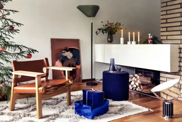 ferm LIVING Vasen-Audo Copenhagen Vase Échasse, klein, rauchgrau