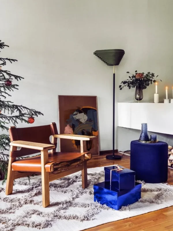 ferm LIVING Vasen-Audo Copenhagen Vase Échasse, klein, rauchgrau