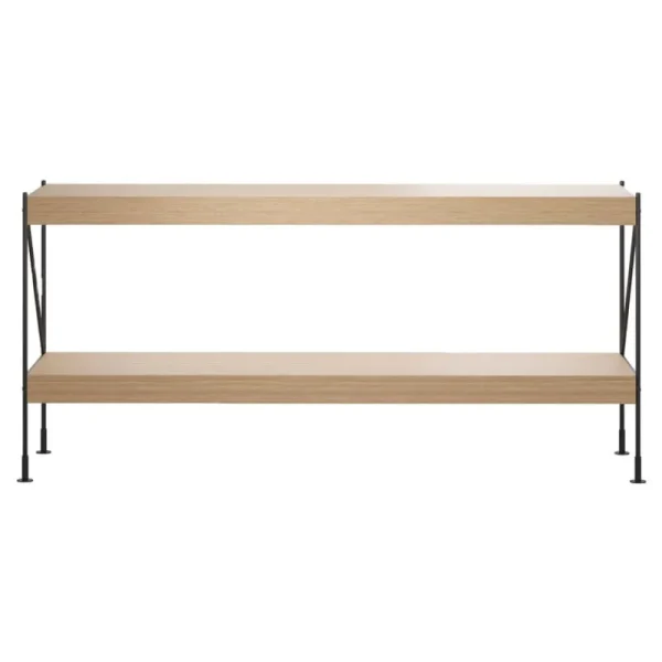 Audo Copenhagen Aufbewahrungsmöbel | Aufbewahrungsmöbel^Zet Storage System, H70, schwarzer Stahl – Eiche