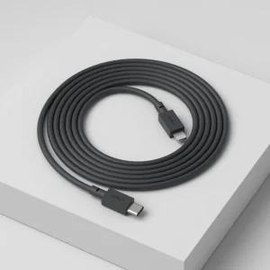 Avolt Unterhaltungselektronik^Cable 1 USB-C-zu-Lightning-Ladekabel, 2 m, Stockholm Black