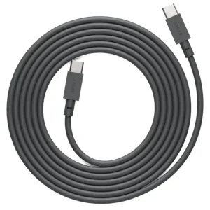 Avolt Unterhaltungselektronik^Cable 1 USB-C-zu-USB-C-Ladekabel, 2 m, Stockholm Black