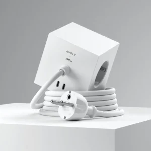 Avolt Unterhaltungselektronik | Elektroartikel^Square 1 USB-C Verlängerungskabel, 1,8 m, Opalweiß, x Martinelli Luce