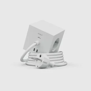 Avolt Unterhaltungselektronik | Elektroartikel^Square 1 USB-C Verlängerungskabel, 1,8 m, Opalweiß, x Martinelli Luce