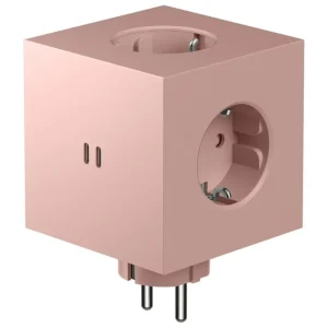 Avolt Unterhaltungselektronik | Elektroartikel^Square 2 USB-C Wandsteckdosenverlängerung, old pink