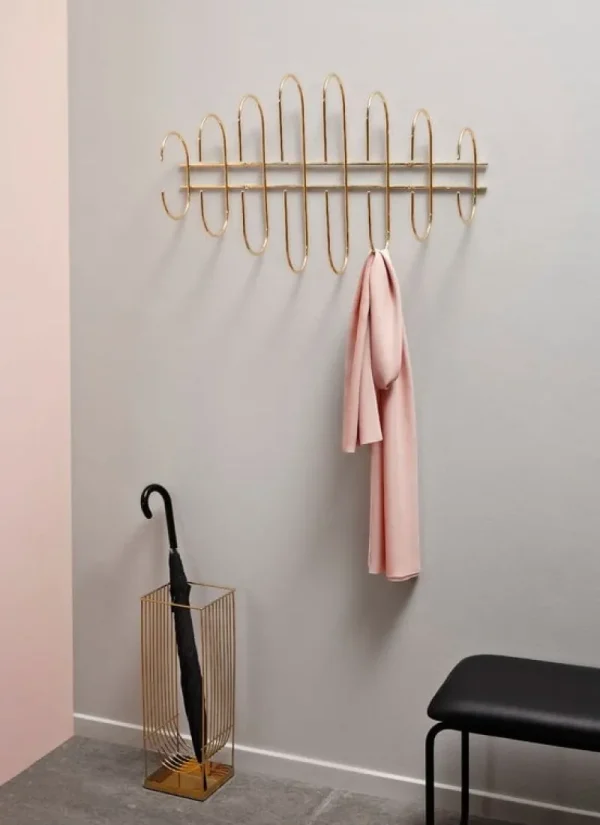 AYTM Garderoben Und Kleiderbügel^Curva Schirmhalter, gold