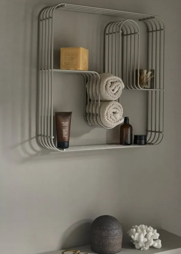 ferm LIVING Regale-AYTM Curva Square Regal, silber