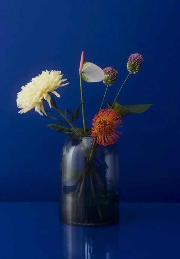 Klong Kerzen Und Kerzenhalter-AYTM Windlicht Tota, schwarz-blau