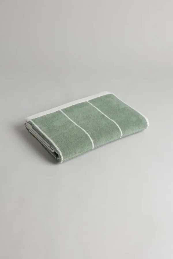 Baina Badezimmertextilien^Badetuch Bethell, 70 x 140 cm, Salbei - Kreide