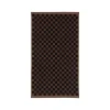 Baina Badezimmertextilien^Handtuch Josephine, 40 x 70 cm, tabak - schwarz