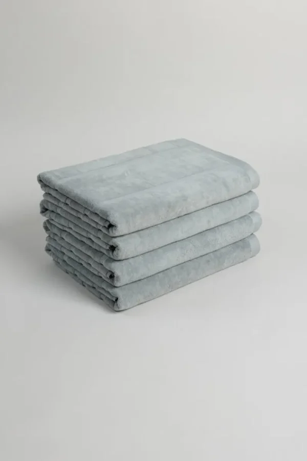 Baina Badezimmertextilien^Pooltuch Woodford, 90 x 170 cm, Zement, Limited Edition