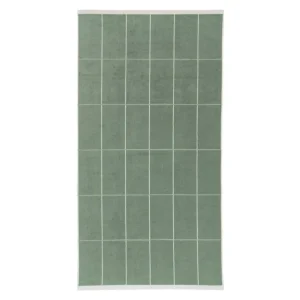 Baina Badezimmertextilien^Strandtuch Miles, 90 x 170 cm, Salbei - Kreide