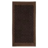Baina Badezimmertextilien^Strandtuch Roman, 90 x 170 cm, tabak - schwarz