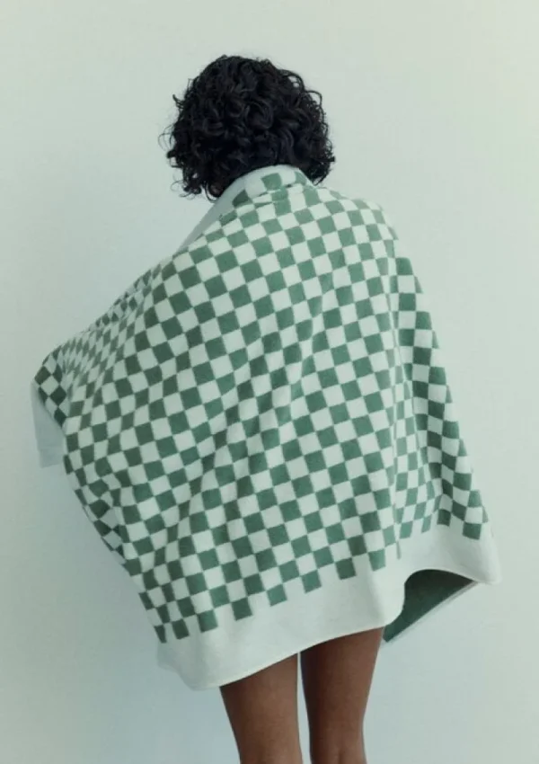 Baina Badezimmertextilien^Strandtuch Roman, 90 x 170 cm, Salbei - Kreide