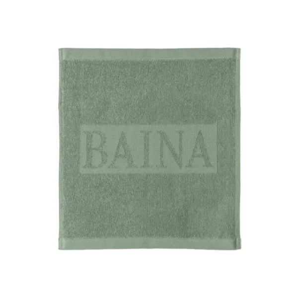 Baina Badezimmertextilien^Waschlappen Agnes, 30 x 30 cm, Salbei