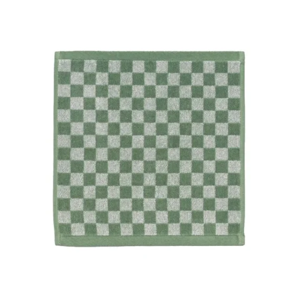 Baina Badezimmertextilien^Waschlappen Quill, 30 x 30 cm, Salbei - Kreide