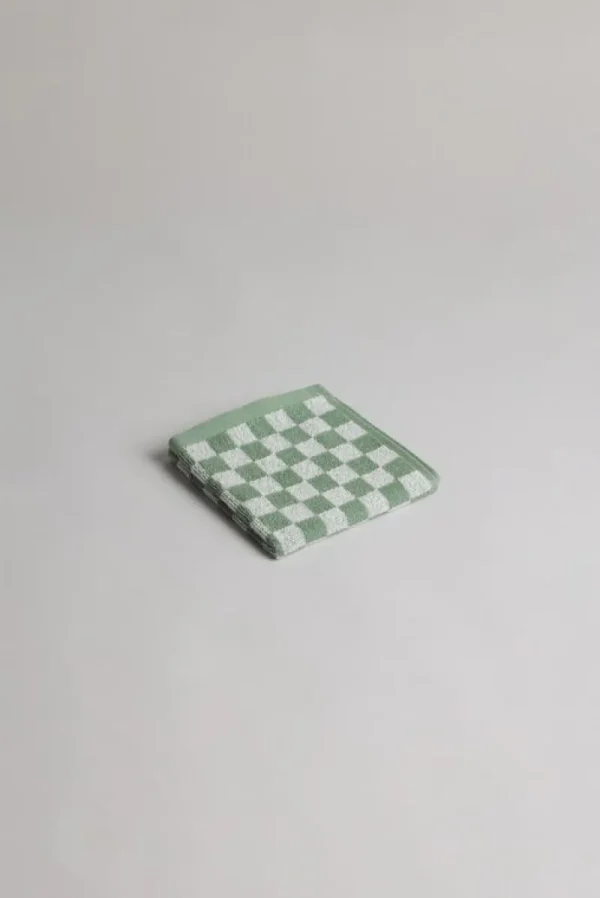 Baina Badezimmertextilien^Waschlappen Quill, 30 x 30 cm, Salbei - Kreide