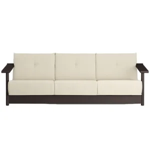 Bebu00f3 Objects Terrassenmöbel | Sofas Und Liegen^Bebó Objects Baba 3-Sitzer-Sofa, braune Esche - Cremeweiß