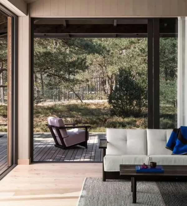 Bebu00f3 Objects Terrassenmöbel | Sofas Und Liegen^Bebó Objects Baba 3-Sitzer-Sofa, braune Esche - Cremeweiß