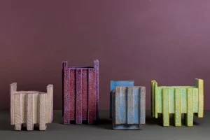 Bitossi Kunstgegenstände | Vasen^Merlate Vase 24 x 22 x 40 cm, bordeaux - violett