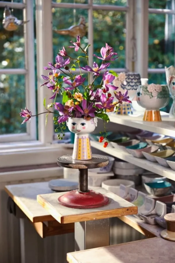 Vitra Vasen-Bjørn Wiinblad Eva Vase, 15 cm, Lavendelblau