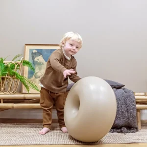 Kinder bObles Spielzeug | Möbel Für Das Kinderzimmer^Donut, mittelgroß, Walnuss