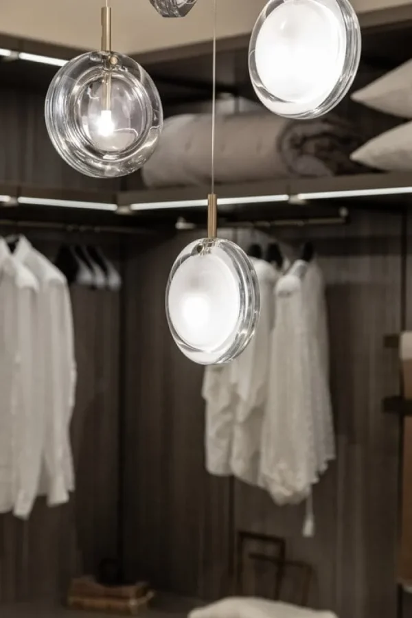 Frama Deckenleuchten-Bomma Lens Single Pendelleuchte, weiß - gold
