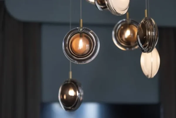 Frama Deckenleuchten-Bomma Lens Single Pendelleuchte, weiß - gold