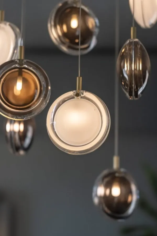 Frama Deckenleuchten-Bomma Lens Single Pendelleuchte, weiß - gold