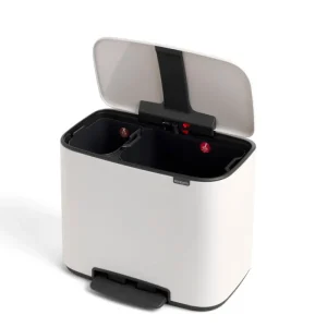 Brabantia Papierkörbe & Recycling-behälter | Abfalleimer^Bo Pedal Bin 11 + 23 l, weiß