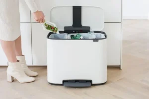 Brabantia Papierkörbe & Recycling-behälter | Abfalleimer^Bo Pedal Bin 11 + 23 l, weiß