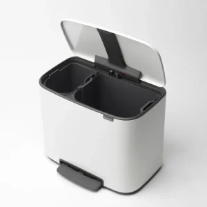 Brabantia Papierkörbe & Recycling-behälter | Abfalleimer^Bo Pedal Bin 11 + 23 l, weiß